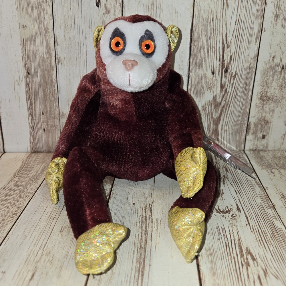 Plush Toy with Sparkly Gold Accents